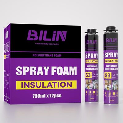 Eco Friendly Spray PU Foam Heat And Sound Insulation Polyurethane Foam Spray
