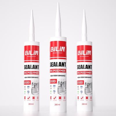 BILIN 5500 Ms Sealant High Tack Low-modulus Weathering Resistance Paintable Ms Polymer Sealant for Floor clear MS Crystal Sealant