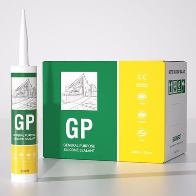 GP Advanced 10 oz Clear Silicone Sealant Neutral Food Grade Water Resistant Glue High Elongation for Woodworking Construction