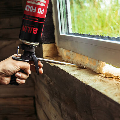 B1 DIN 4102 Fire Rated Expanding PU Foam Sealant for Fire Door and Window Installation