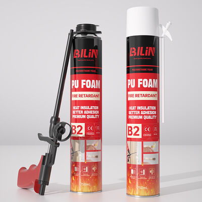 750ml B2 Fireproof Expanding Foam Sealant General Purpose Fire Rated PU Foam for Gap Filling