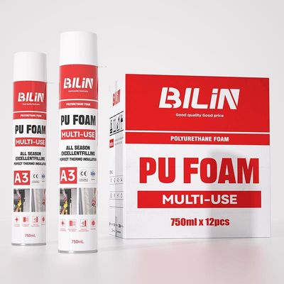 ساخت و ساز چند منظوره PU فوم ضد قارچ پلی اورتان اسپری فوم