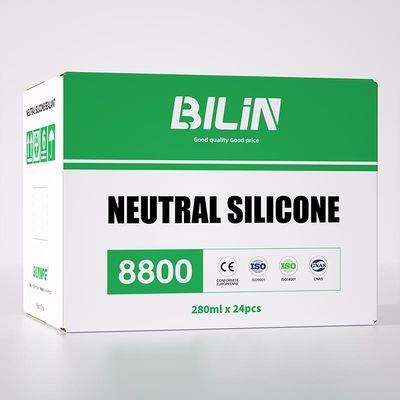 کیفیت چسب شیشه ای بی طرف سیلیکون با ثبات بالا برای صفحه پلاستیکی فولاد سفارشی کارخانه