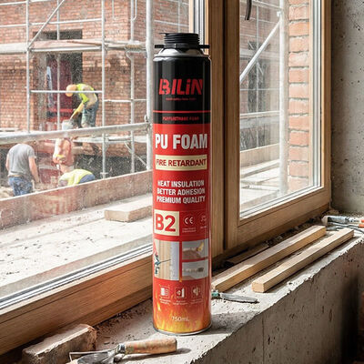 B1 DIN 4102 Fire Rated Expanding PU Foam Sealant for Fire Door and Window Installation
