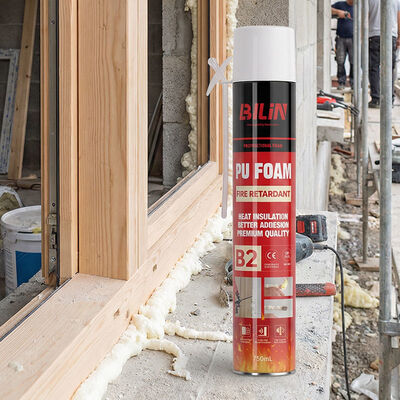 500 میلی لیتر 750 میلی لیتر B2 بازدارنده آتش فوم پلی اورتان دستی نوع کاه برای تعمیر ترک در خانه DIY